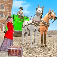 Horse Cart Taxi Drive 2021: Horse Racing Games