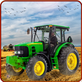 Farming Tractor Village Farms 3D icon