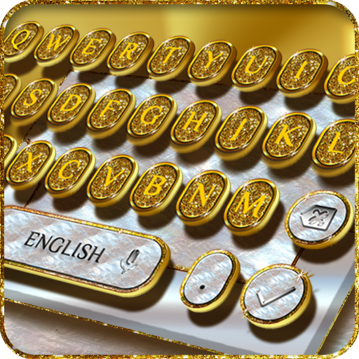 Gold and Nacre Keyboard icon