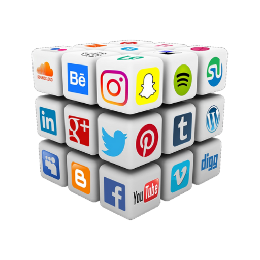 All in one social app icon