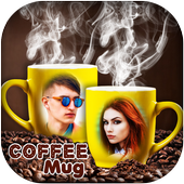 Coffee Mug Dual Photo Frames - Mug Photo Frame icon
