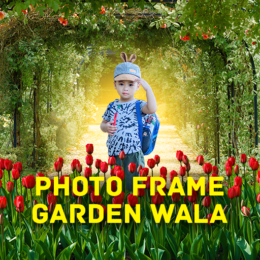 Beautiful Garden Photo Set Karne Wala Frame App icon
