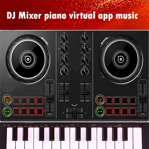 DJ Mixer piano virtual music icon
