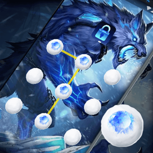 Ice Wolf - App Lock Master Theme icon