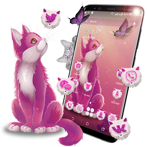 Cat Butterfly Launcher Theme icon