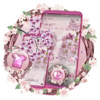 Pink Cherry Blossom Launcher Theme on 9Apps