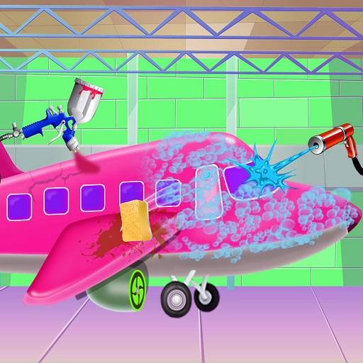 Messy Airplane Cleaning: Washing Dirty Plane icon