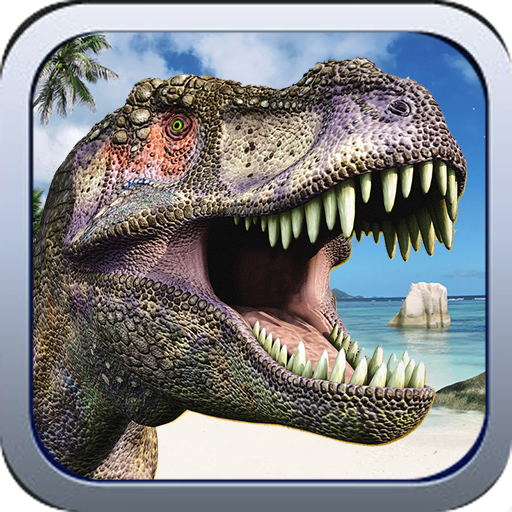 3D dinosaur VR icon