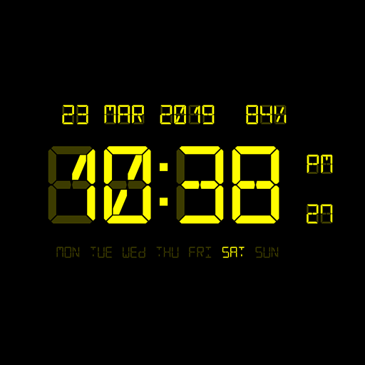 LED Digital Clock Wallpaper icon