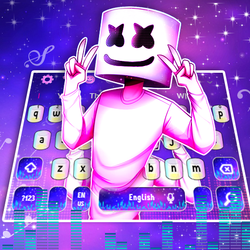 Galaxy Neon DJ Keyboard Theme icon