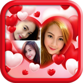 Pink Love Valentine Collage icon