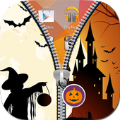 Halloween Zipper Lock Screen icon