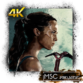 Lara Croft HD Wallpaper أيقونة