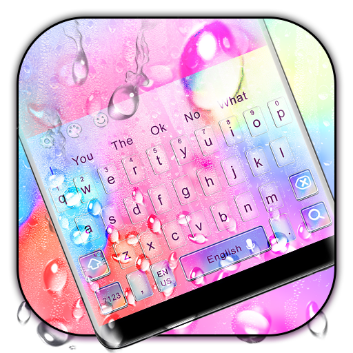 Colorful Water Drop Keyboard Theme icon