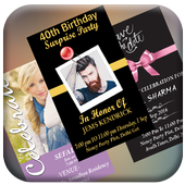 birthday invitation card maker icon