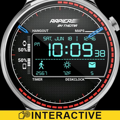 Rapier Watch Face &amp; Clock Widget أيقونة