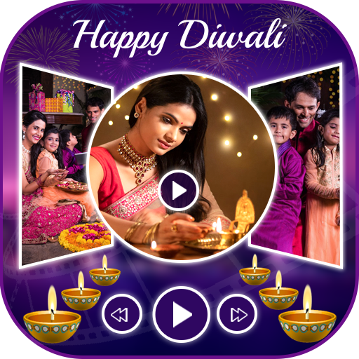 Diwali Photo Video Maker - Movie Maker icon