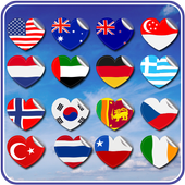 Flags and  National Anthems Song icon