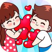 Romantic Couple Stickers on 9Apps