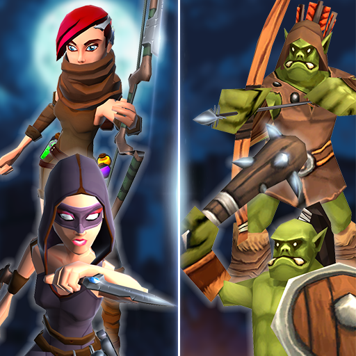 Female Ninja Vs Orcs Warlord : Female Archery Game icon