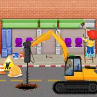 Bus station builder: road construction game