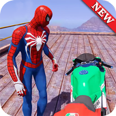 World Superheroes Bike Stunt Racing Rider 2019 icon