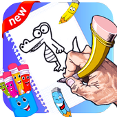 learn drawing animal for kids icon