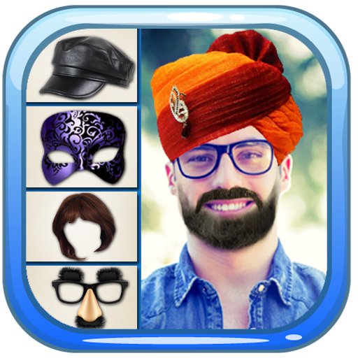 Funny Face and Turban Stickers Photo Editor icon