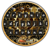 Clock Luxury Gold Keyboard Theme icon