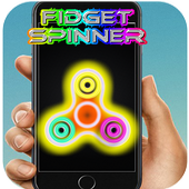 Fidget Spinner Neon icon