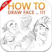 how to draw face icon