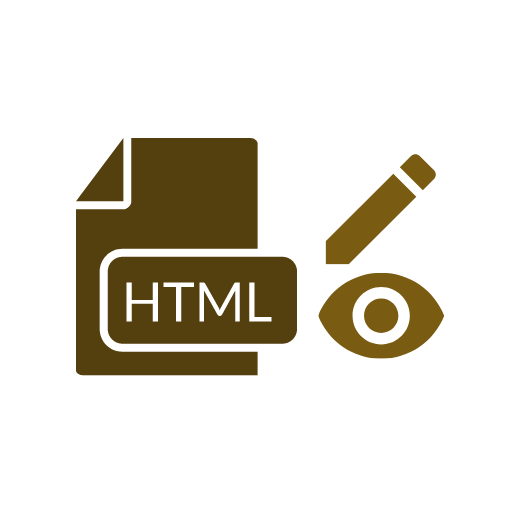 HTML Edit &amp; View icon