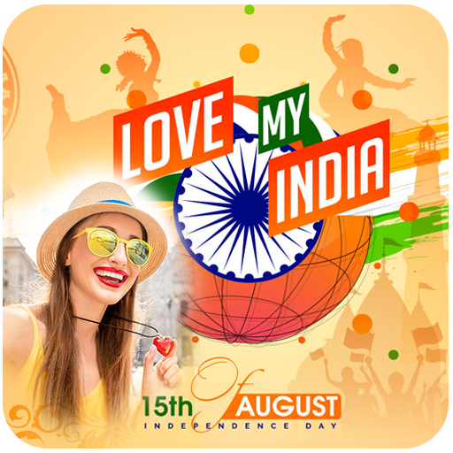 15 Aug Photo Frame - Independence Day Photo Frame icon