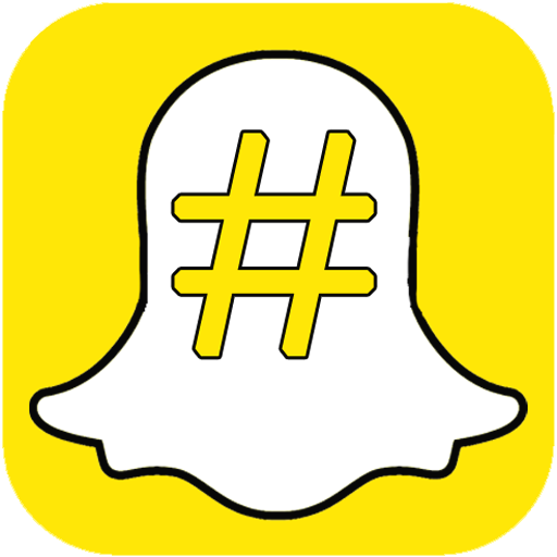 Hashtags for Snap chat icon