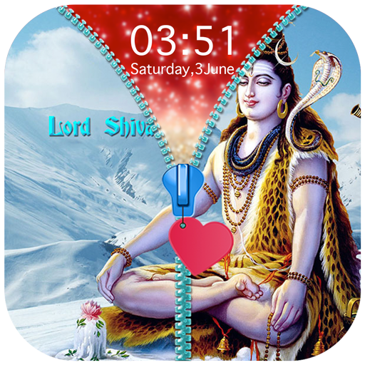 Lord Shiva Zipper Lock Screen icon