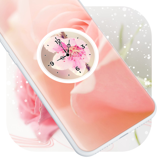 Flowers Clock Live Wallpaper icon