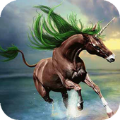 Unicorn with green mane wp icon