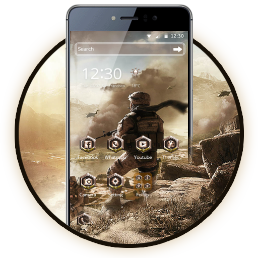 Army 2D Theme Armed Forces icon