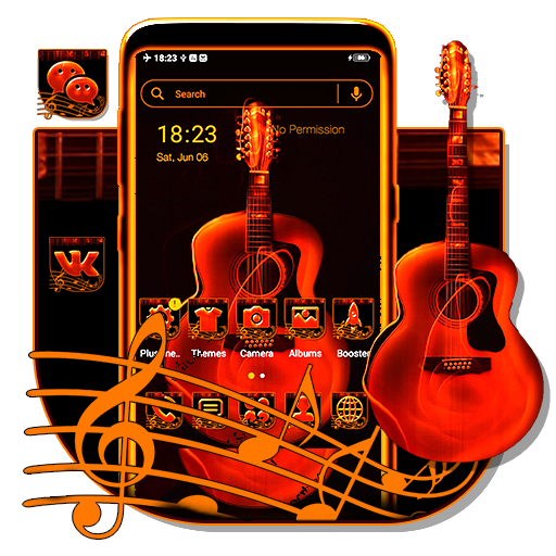 Musical Guitar Launcher Theme icon