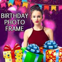 birthday photo frame with text on 9Apps