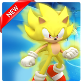 Super Sonic hero: Subway run adventure and dash icon