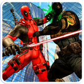 Cable Time hero vs Dual Sword Superhero Combat War icon