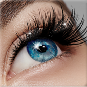 Add Fake Eyelashes to Picture icon
