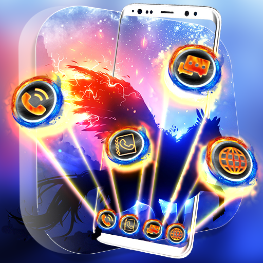 موضوع الخيال الأزرق الحصان أيقونة