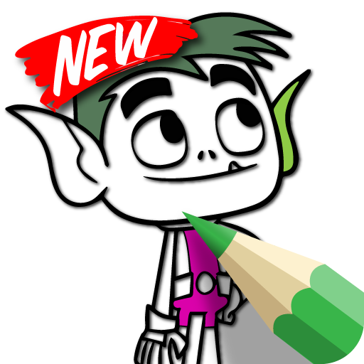 Teen Titans Coloring Go Cartoon game icon