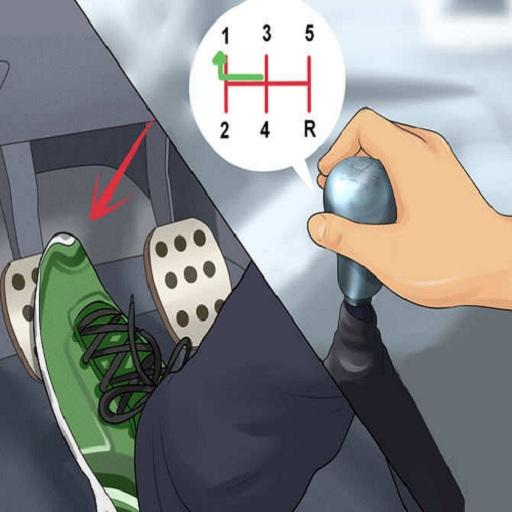 comment conduire une voiture manuelle icon
