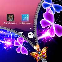 Butterfly Zipper Lock Screen on 9Apps