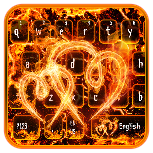 Flaming Heart Keyboard icon