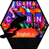 Graffiti Wall Theme&amp;Emoji Keyboard иконка