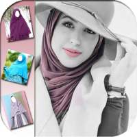 Hijab abaya photo montage